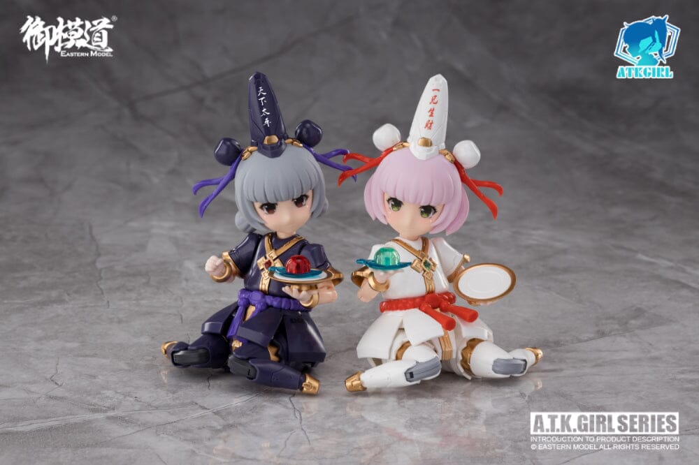 A.T.K. Girl Black and White Impermanence Set of 2 Figures (Collection Card Ver.) 1/12 Scale Model Kit - Image 28