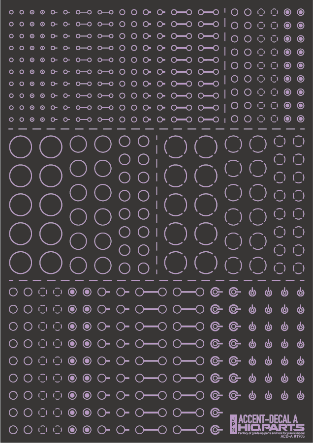Accent Decal A Light Purple(1pc) - Image 3