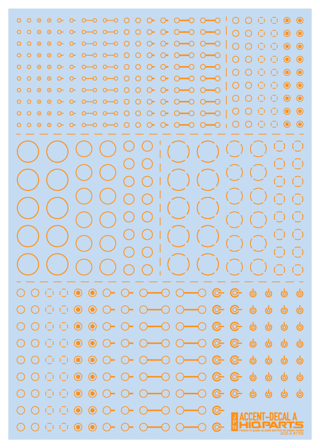 Accent Decal A Orange(1pc)
