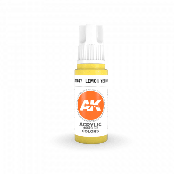 AK Interactive 3rd Gen Acrylic Lemon Yellow 17ml - Image 2