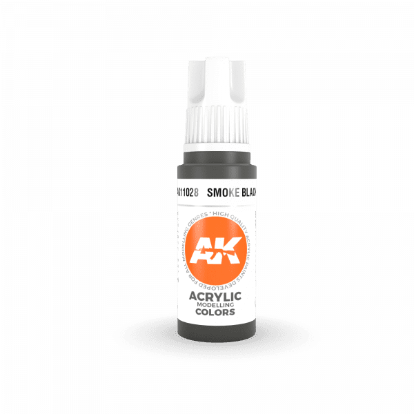 AK Interactive 3rd Gen Acrylic Smoke Black 17ml - Image 2