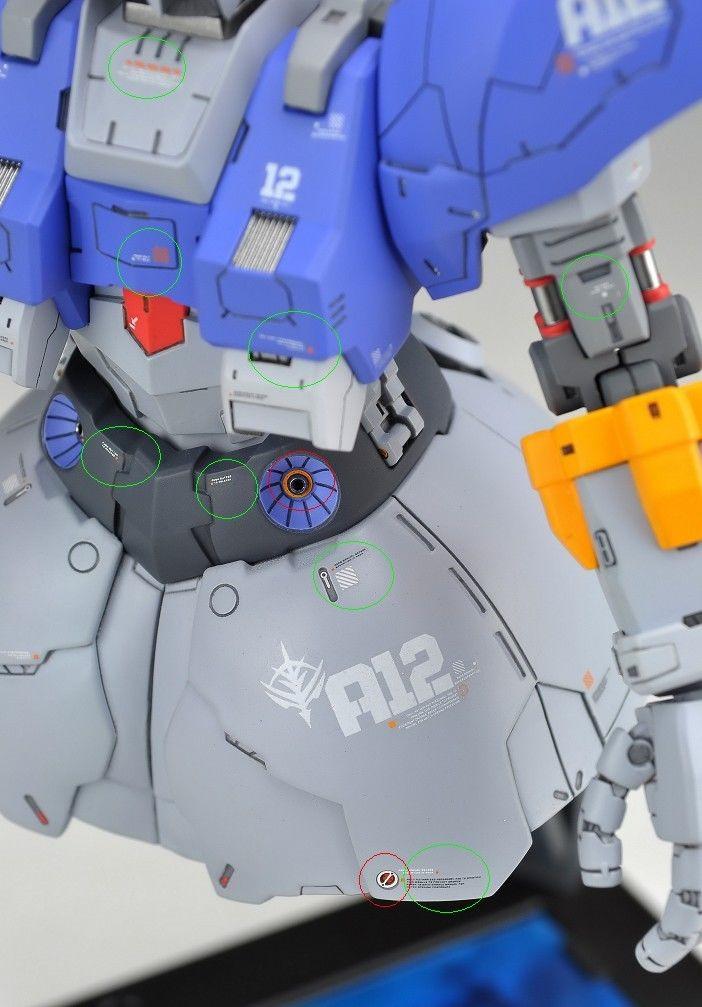 Warning Decal All Scale Gundam & Weapon (RED) - Image 7