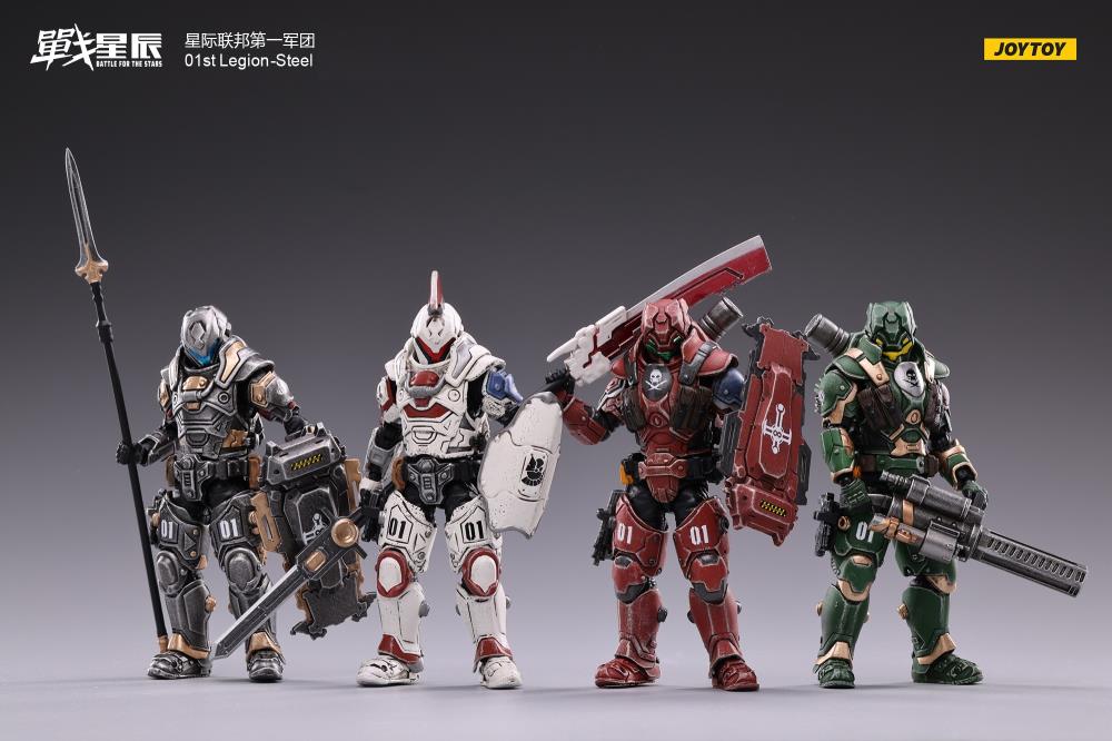 Battle for the Stars 01st Legion Steel Red Blade 1/18 Scale Figure - Image 9