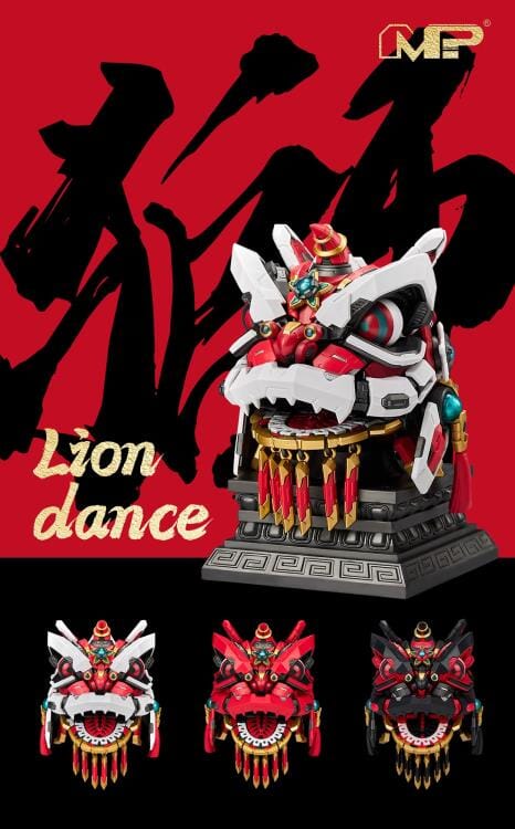 Lion Dance Assembly Model Classic of Mountains and Seas Guan Gong Red Lion Model Kit - Image 6