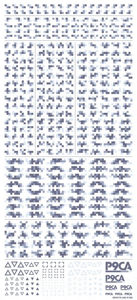 Pixel Camouflage Decal 2 Marine Camouflage(1pc) - Image 3