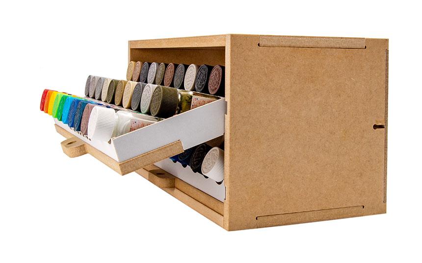 Slide&Tilting Drawer Paint Shelf OPERA-19B (For Lacquer) - Image 14
