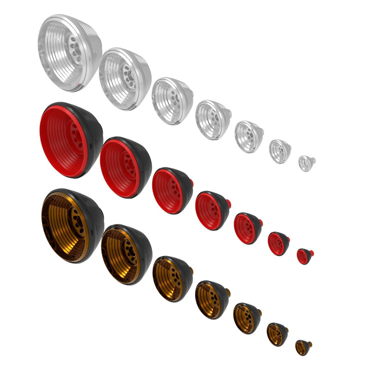 HiQ Parts STD Thruster Normal 4.0mm (4sets) - Image 6