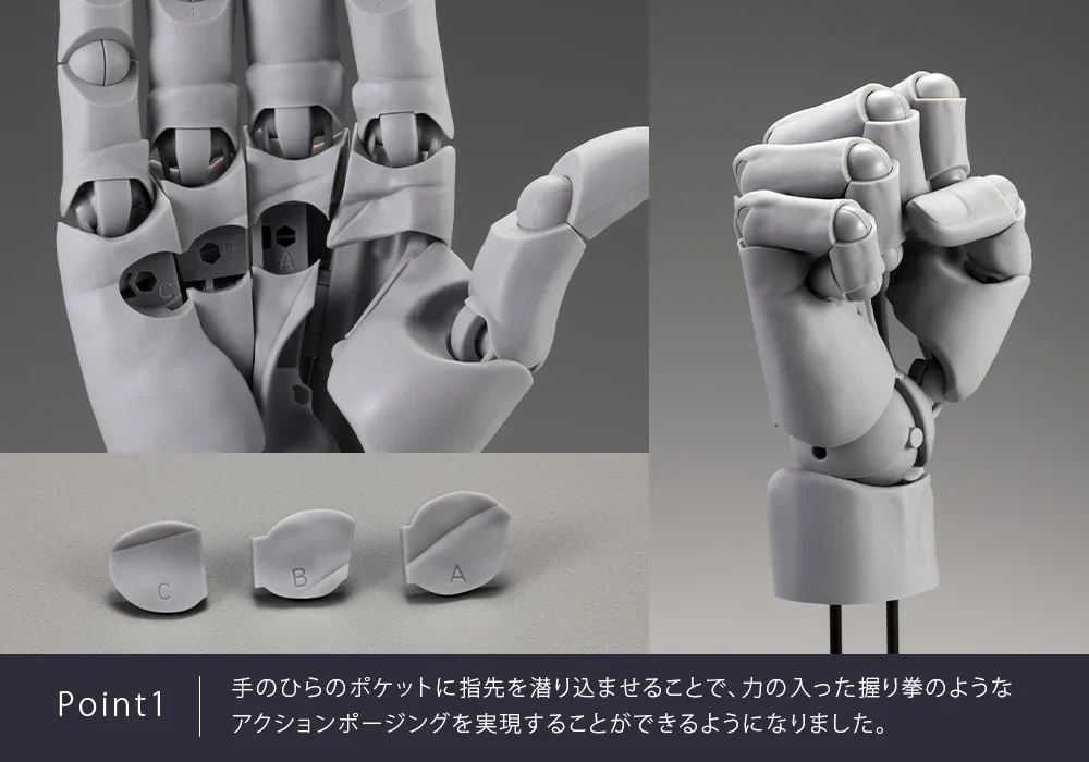 Takahiro Kagami Artist Support Item Hand Model (Men's Left Hand Gray Ver.) - Image 11