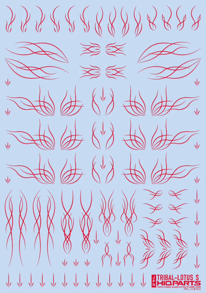 Tribal Lotus S Red(1pc)