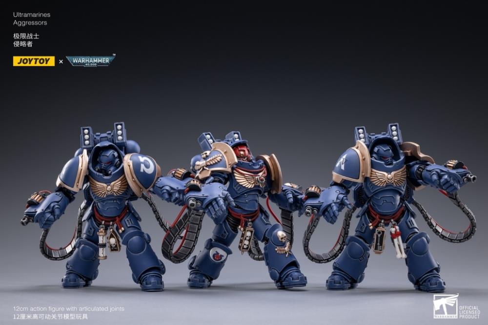 Warhammer 40K Ultramarines Aggressors 1/18 Scale Figure Set - Image 2